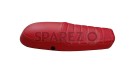 Royal Enfield GT and Interceptor 650cc Red Color Genuine Leather Dual Seat - SPAREZO